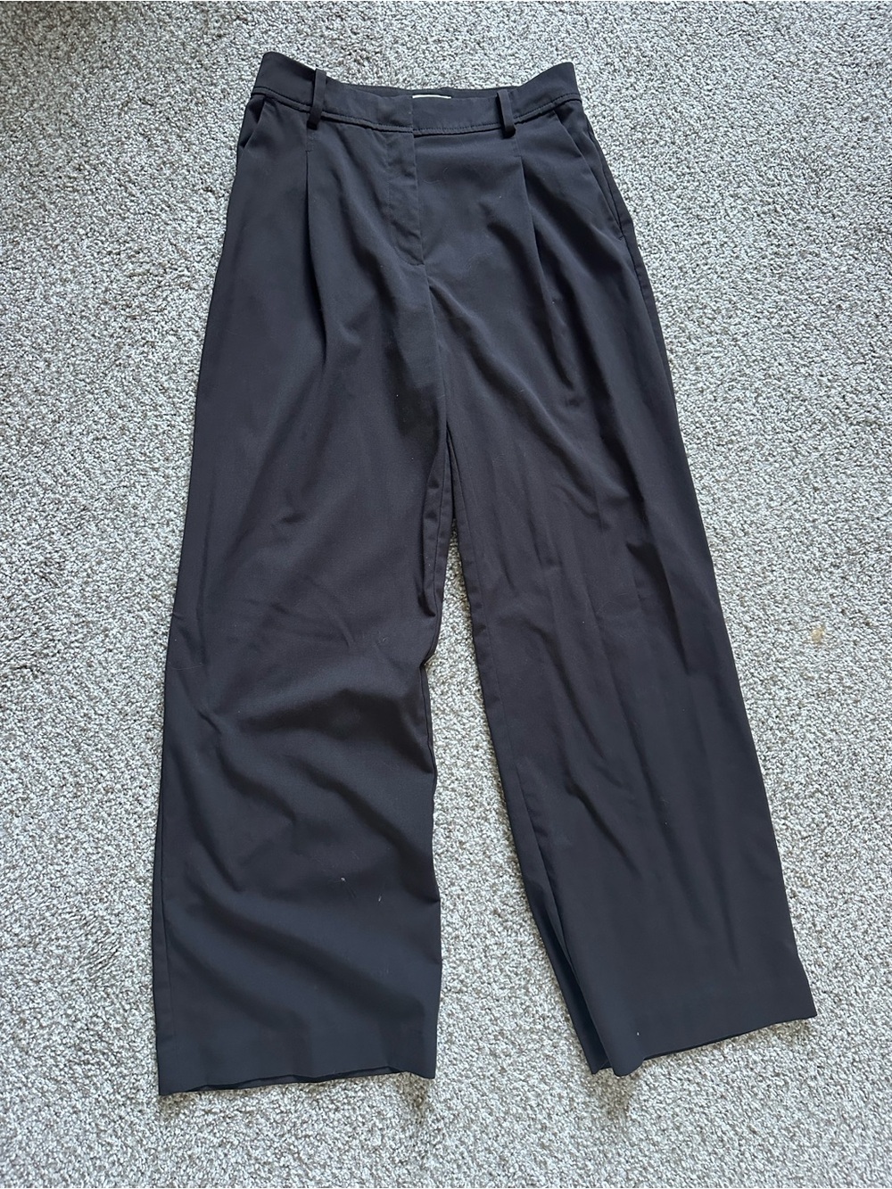 H&M Black Wide Leg Dress Trousers